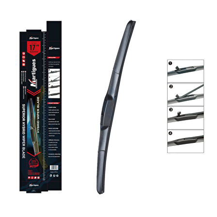 Martigues Silecek Universal Hibrit 430Mm 17 Inc