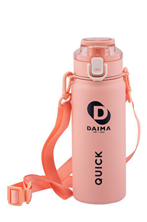 Daima Quick 650 ML 12 Saat Sıcak 24 Sıcak Pembe Termos 