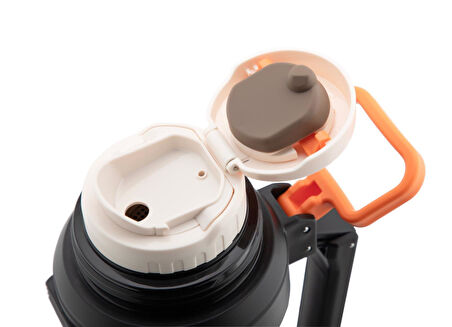 Daima Aqua 1000 ML 12 Saat Sıcak 24 Saat Soğuk Çelik Siyah Termos