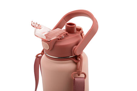 Daima Sport 1300 ML 12 Saat Sıcak 24 Saat Soğuk Pembe Termos Pembe