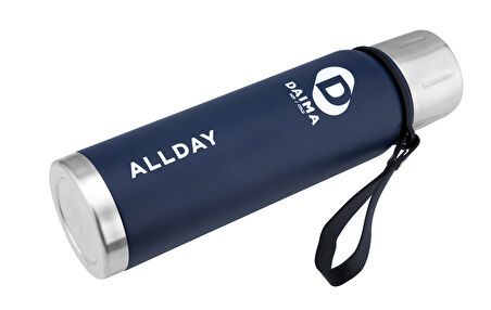 Daima Allday 750 ML 12 Saat Sıcak 24 Saat Soğuk Lacivert Termos  