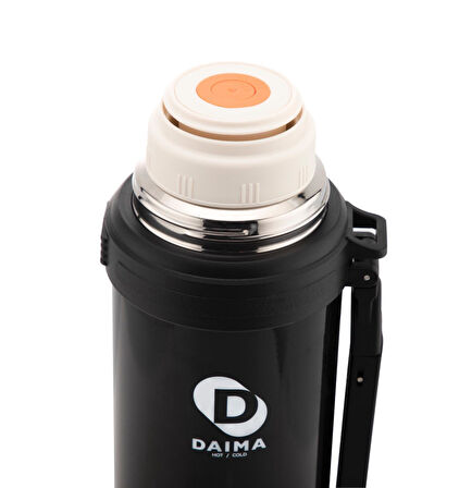 Daima 4 Season 1800 ML 12 Saat Sıcak 24 Saat Soğuk Siyah Termos