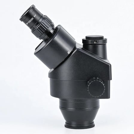 SZM Trinoküler Mikroskop Kafa Siyah - 0.5X CTV Kamera Adaptörlü Stereo Zoom Başlık (WF10X/20)