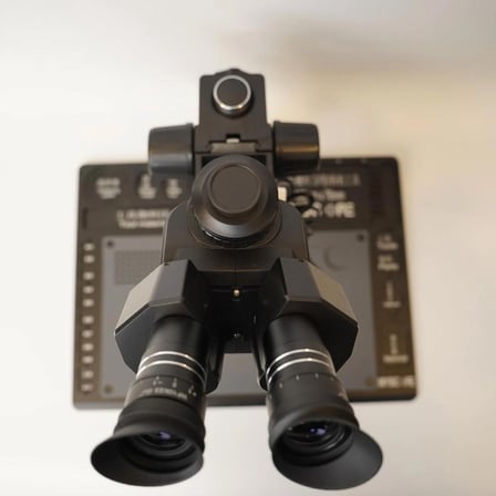 Myscope Td-7s Kamera Yuvalı Profesyonel Trioküler Siyah Kafa Tamir Mikroskobu ve LED Işıklı Geniş Siyah Çalışma Tablası (MY-7S)