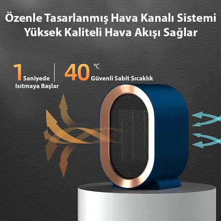 Hilda XH-1201 Mini Isıtıcı: Işıksız, Sessiz ve Güvenli Sıcaklığın Keyfini Çıkarın!