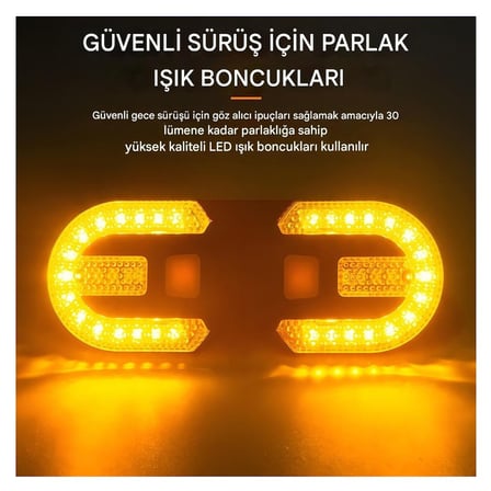  Bisiklet Dönüş Sinyali 5 Modlu Şarj Edilebilir Bisiklet Arka LED Uyarı Işığı Uzaktan Kumanda FY1825