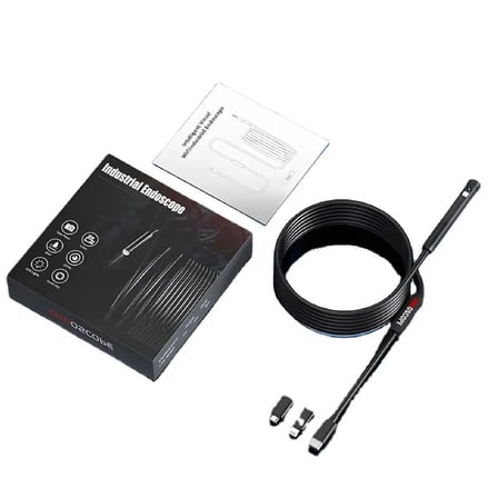 W600-2 Endoskop Kamera | 850MAH Şarjlı, Yan Ayna ve Mıknatıslı Boru ve Araç Iç Görüntüleme Cihazı( 5 metre )