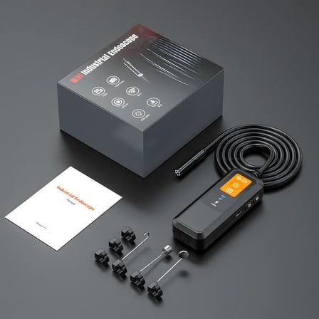 W600-2 Endoskop Kamera | 850MAH Şarjlı, Yan Ayna ve Mıknatıslı Boru ve Araç Iç Görüntüleme Cihazı( 5 metre )