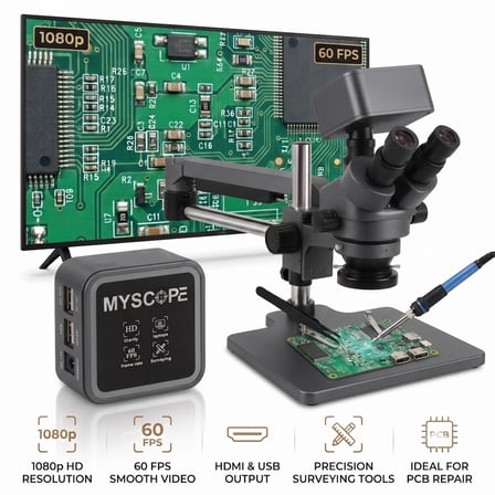 5609F HD 60 FPS Dijital Mikroskop Kamerası (Gri)- HDMI / USB Endüstriyel İnceleme Kamerası