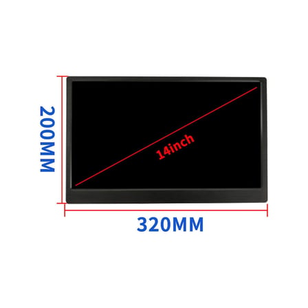 14 İnç Full HD Mikroskop Monitörü (320x200 mm) - Masaüstü ve Mikroskop Uyumlu Taşınabilir Dijital Ekran