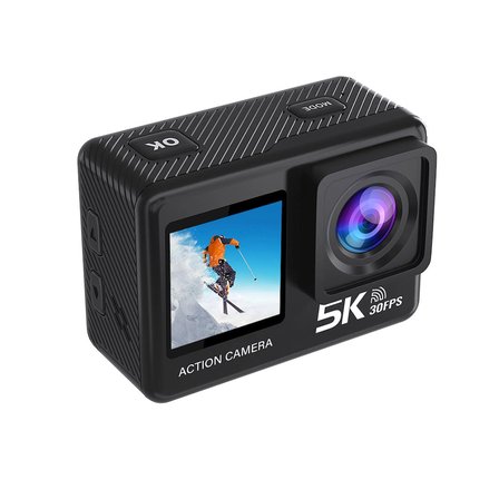 AT-S81TR 5K Aksiyon Kamera 4K 60FPS WiFi Çift Ekran 48MP EIS Stabilizasyon Su Geçirmez Spor Kamera