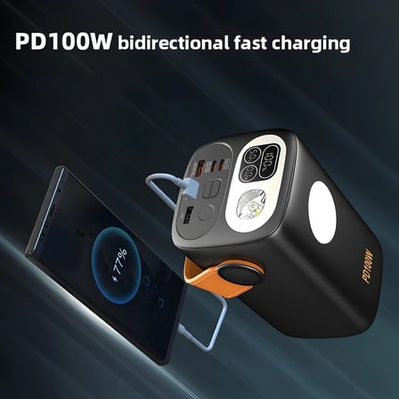 CP-06 60.000mAh 100W PD Hızlı Şarj Powerbank - Laptop ve MacBook Uyumlu Taşınabilir Güç İstasyonu