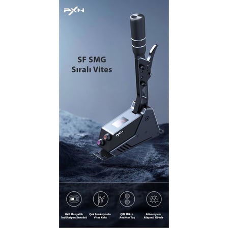 Sf Smg Sıralı Vites (Sequential Shifter) - Hall Manyetik Sensörlü Tam Metal Yarış Vitesi