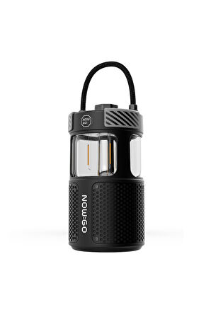 F1 20W Bluetoooth Hoparlör Taşınabilir Powerbank Kamp Feneri Siyah