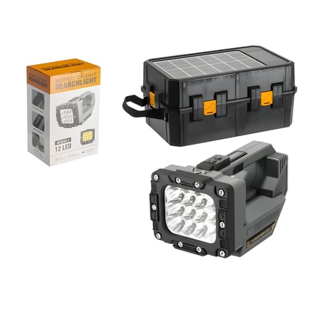 idragon W5233-1 45000 Lümen 12 LED Şarjlı Arama Feneri, Type-C Hızlı Şarjlı, Powerbank Özellikli, Kamp, Av, Balıkçılık ve Outdoor El Feneri