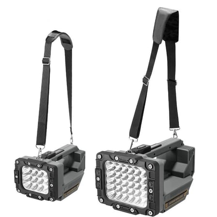 idragon W5233-1 45000 Lümen 12 LED Şarjlı Arama Feneri, Type-C Hızlı Şarjlı, Powerbank Özellikli, Kamp, Av, Balıkçılık ve Outdoor El Feneri