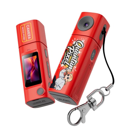G10 Kırmızı Mini Kamera Anahtarlık Kamerası Taşınabilir Retro Dijital Fotoğraf Makinesi TFT Ekranlı