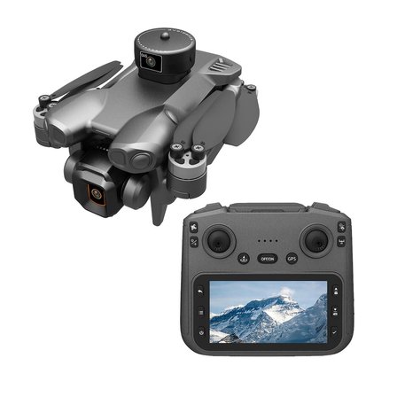 W12 GPS Drone, Dahili LCD Ekranlı Kumanda, HD Kamera, 360° Engel Algılama, Fırçasız Motor, Tek Tuşla Eve Dönüş