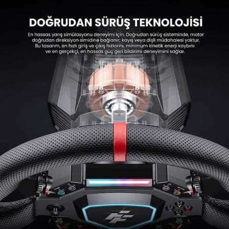 G103 Bahrain 3.2 Nm Direct Drive Profesyonel Oyuncu Direksiyonu + Hassas Pedal Seti - Türkiye Lansmanı (EUAS Güvencesiyle)