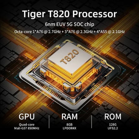 RG Slide Kızaklı Android Retro El Oyun Konsolu Siyah - 4.7 İnç 120Hz 1280x960 LTPS Ekran Unisoc T820 8 Çekirdek 8 GB RAM 128 GB UFS2.2 Aktif Fanlı PS2 WII 3DS Android Oyun Cihazı