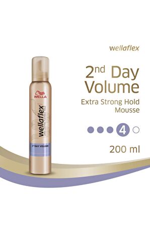 Flex 2nd Day Volume Extra Strong Hold Saç Köpüğü - 200 ml