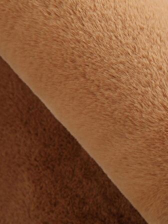 Tappeto Rex Tavşanı Dekoratif Post Peluş Halı Camel (Tüy Yüksekliği 22 mm)