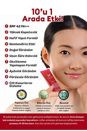 MISSHA Yoğun Kapatıcılık Sunan BB Krem M Perfect Cover BB Cream Ex No: 23