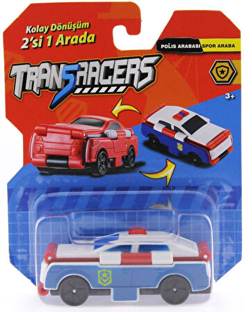 Transracers Dönüşen Araçlar Polis Arabası / Spor Araba