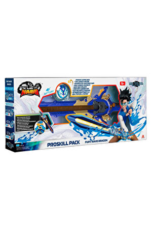 Infinity Nado Proskill Pack Fury Wave Dragon Işıklı Metal Topaç ve Epic Launcher Kılıç Fırlatıcı 48 cm