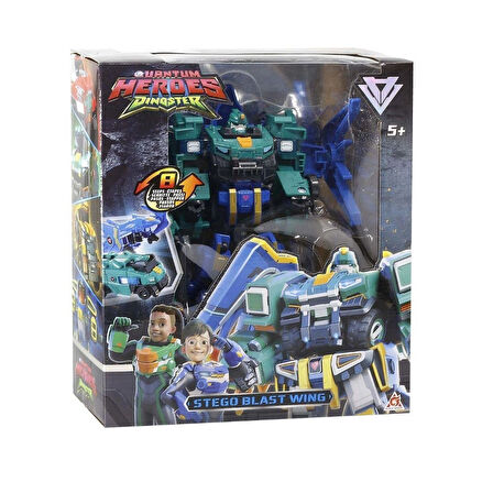 Mega Quantum Heroes Dinoster Transformer Raptor Blast Wing