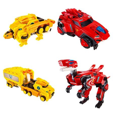 Dinoster Heroes Raptor Tron 3'ü 1 Arada Dönüşen Robot Figür 28 cm | Oyuncak Transformers Robot