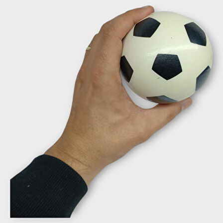 Soft Futbol Topu Stres Topu Sünger Top 10 cm - Beyaz