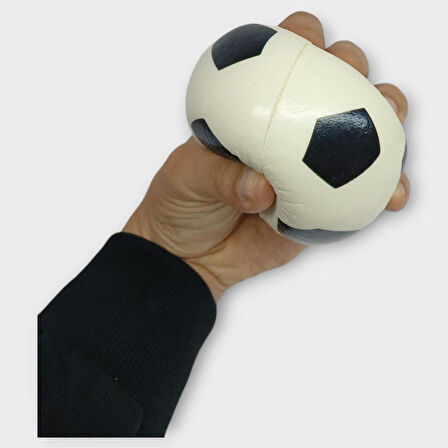 Soft Futbol Topu Stres Topu Sünger Top 10 cm - Beyaz