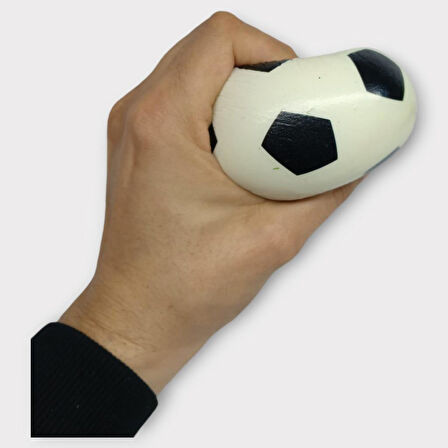 Soft Futbol Topu Stres Topu Sünger Top 10 cm - Beyaz