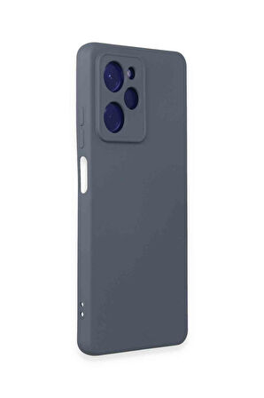 Poco X5 Pro 5G Uyumlu Fuchsia Nano İçi Kadife Silikon Telefon Kılıfı