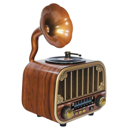 Gold Silver GS-1310 Nostaljik Tasarım Bluetooth  Radyo