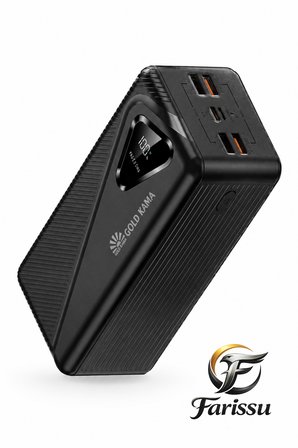 50000 mAh Powerbank 22.5W Hızlı Şarj PD Taşınabilir Güç Kaynağı Dijital Göstergeli LED Işıklı