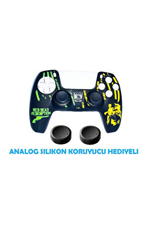 PS5 Dualsense Red Dead Redemption  Koruyucu Silikon Kılıf + Analog silikon Koruyucu