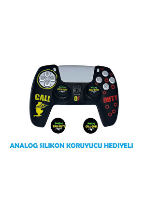 PS5 Dualsense Call Of Duty  Koruyucu Silikon Kılıf + Analog silikon Koruyucu