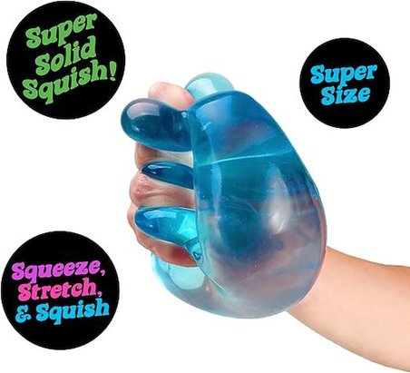 Schylling NeeDoh Nice Dağ - Dev Nice Cube Duyusal Sıkıştırma Oyuncağı - Super Solid Squish