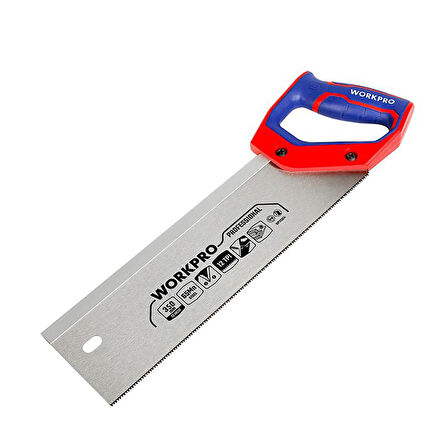 WORKPRO WP215015 350mm 65Mn 12 TPI Ağır Hizmet Şevli El Testeresi 