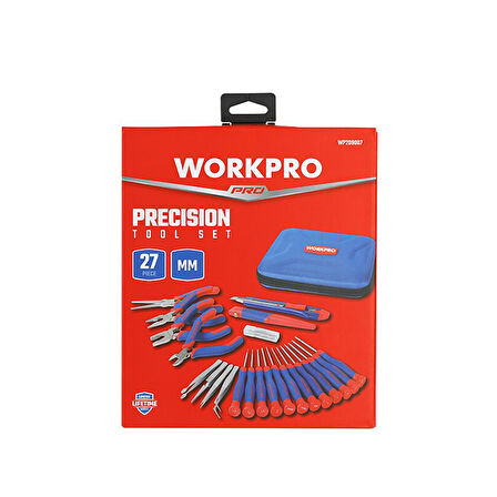 WORKPRO WP209007 27 Parça Profesyonel Hassas Tamir/Bakım Alet Seti 