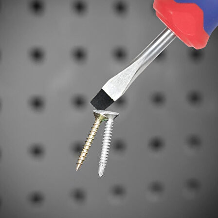 WORKPRO WP221024 6.5x38mm CR-V Manyetik Profesyonel Düz Topaç Tornavida 