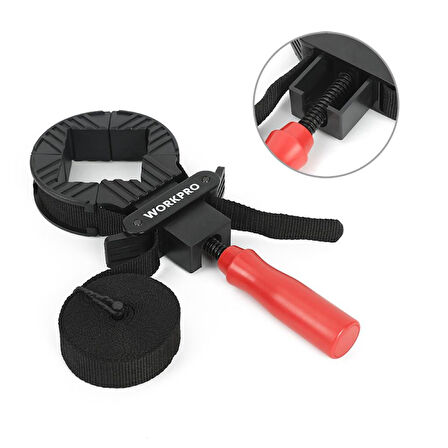 WORKPRO WP232044 4M Ayarlanabilir Bant Tipi Dört Köşeli Profesyonel İşkence