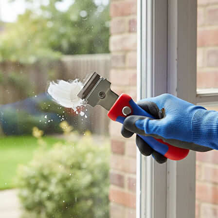 WORKPRO WP219004 40mm Geri Çekilebilir Profesyonel Kazıyıcı + 4 Parça Kazıma Bıçak Seti