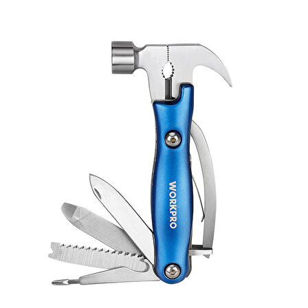 WORKPRO WP382018 12 IN 1 Çok Fonksiyonlu Profesyonel Çekiçli Pense Seti 