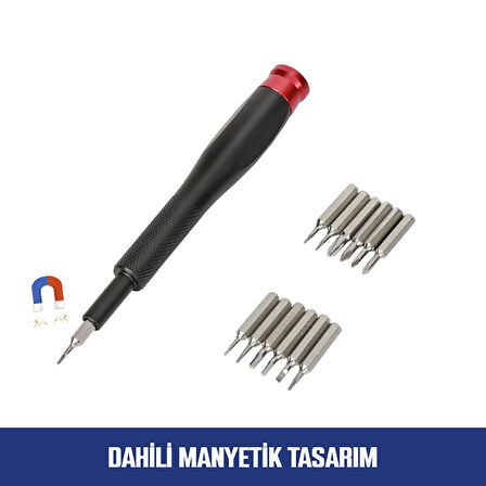 WORKPRO WP200541 32 Parça CR-V Hassas Elektronikçi/Telefoncu Profesyonel Onarım Seti 