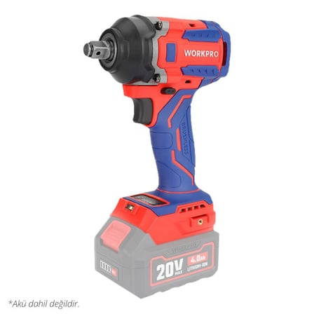 WORKPRO WP390207 20Volt 1/2’’ 550Nm Kömürsüz Profesyonel Şarjlı Somun Sıkma (Akü Dahil Değildir)