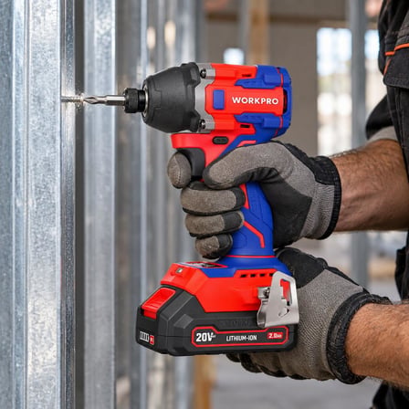 WORKPRO WP390105 20Volt 230Nm Kömürsüz Profesyonel Şarjlı Darbeli Tornavida (Akü Dahil Değildir)