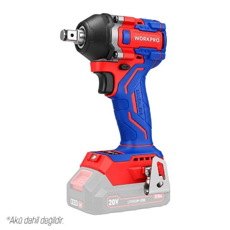 WORKPRO WP390225 20Volt 1/2’’ 360Nm Kömürsüz Profesyonel Şarjlı Somun Sıkma (Akü Dahil Değildir)
